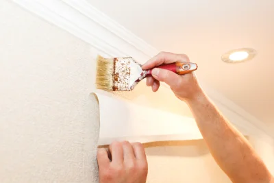 Pose de papier peint à Saint-Boil — revêtements muraux et toiles de verre